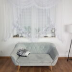 Firana gotowa z gipiurą 15cm zdobiona lambrekinem 400x180cm