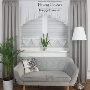 Firana do kuchni z zazdroskami Firany gotowe wyprzedaż firanygotowe.com
