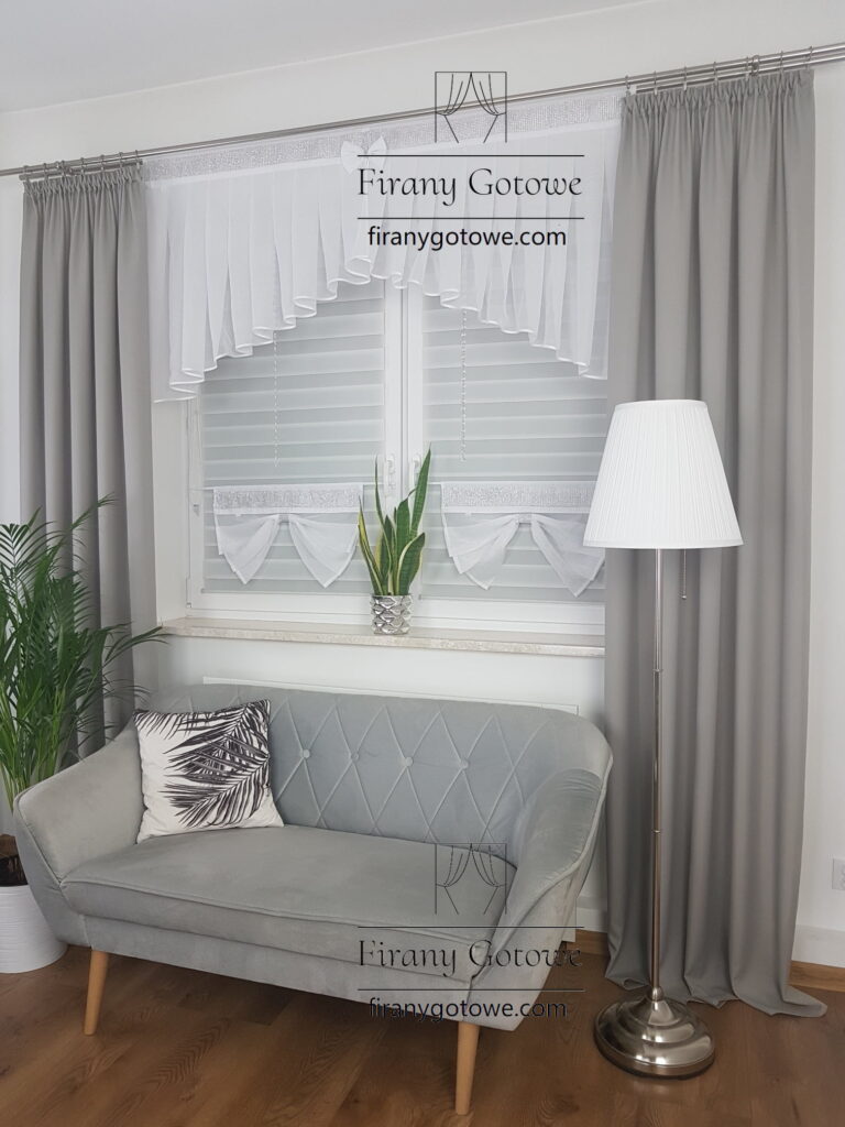 Firana do kuchni z zazdroskami