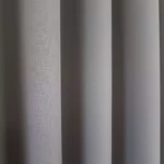 Zasłona gotowa z cyrkoniami jasnoszara 250cm