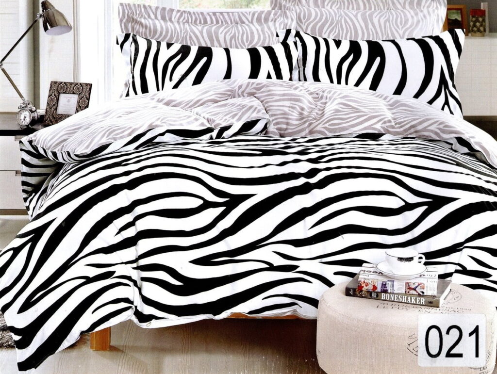 Pościel bawełniana 160x200cm-zebra