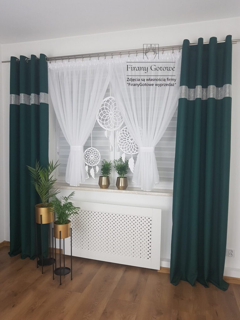 Firana gotowa z panelem "łapacz snów"
