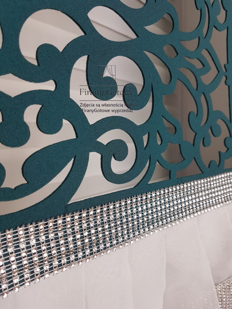 Panel ozdobny z ażurem-zielony