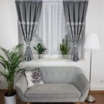 Firana do salonu - szara