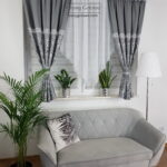 Firana do salonu - szara
