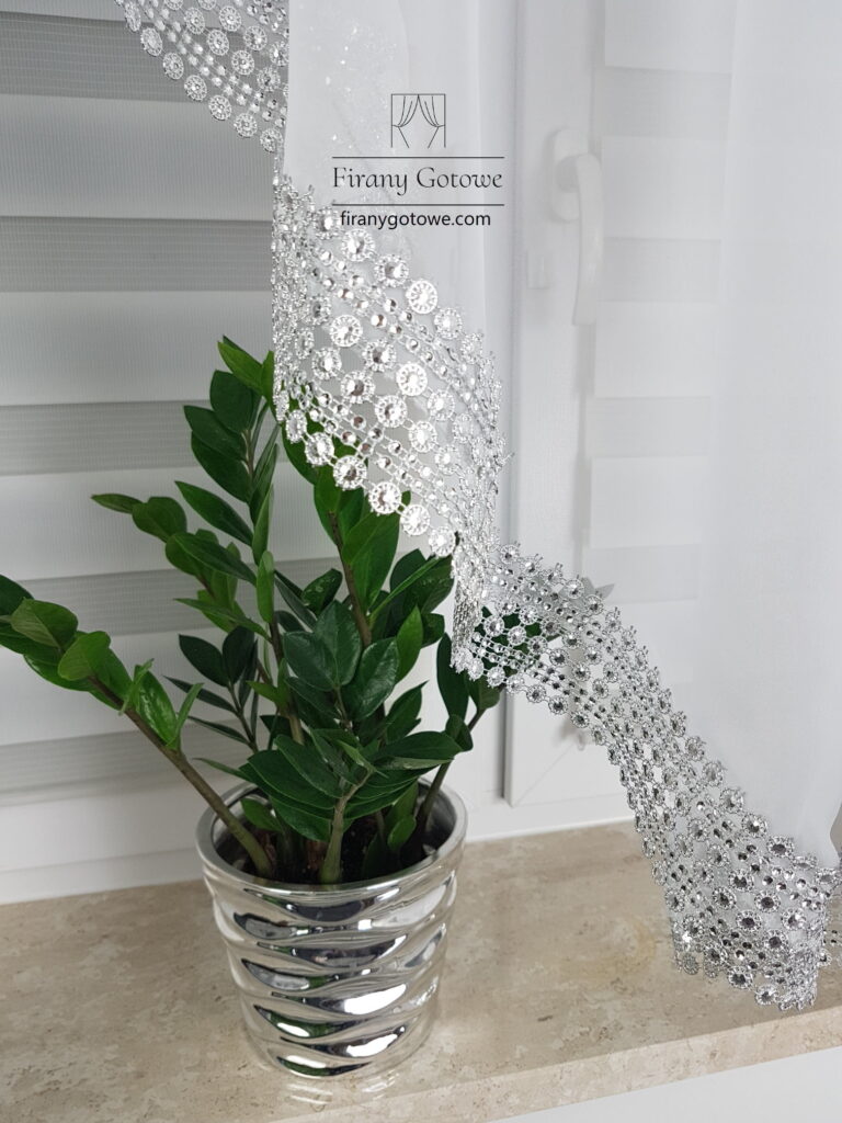 Firana do salonu - szara