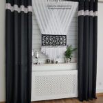 Panel ozdobny z ażurem-czarny