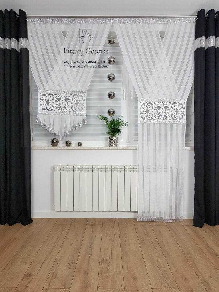 Modna firanka, panel dekoracyjny długi 250cm