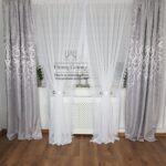 Firana z gipiurą dwa kokony 250cm