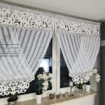 Panel okienny z cyrkoniami i ażurem