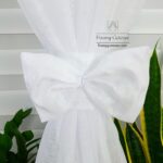 Firana do salonu sable 600 x 155 z gipiurą w serca