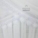 Firana do salonu sable 600 x 155 z gipiurą w serca