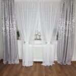 Firana z gipiurą dwa kokony 250cm