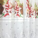 Firana gotowa z motywem świątecznym- mikołaje