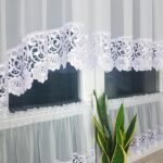 Firana do kuchni, zazdrostki, gipiura