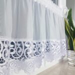 Firana do kuchni, zazdrostki, gipiura