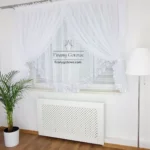 Firanka z gipiurą uszyta z woalu 400x160cm