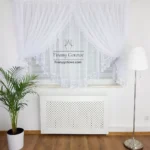 Firanka z gipiurą uszyta z woalu 400x160cm