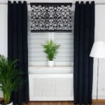 Stylowy Panel Dekoracyjny z Czarnego Filcu