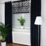Stylowy Panel Dekoracyjny z Czarnego Filcu
