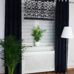 Stylowy Panel Dekoracyjny z Czarnego Filcu