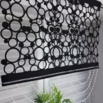 Stylowy Panel Dekoracyjny z Czarnego Filcu