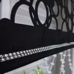 Stylowy Panel Dekoracyjny z Czarnego Filcu
