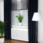 Stylowy panel z koralikami- czarny
