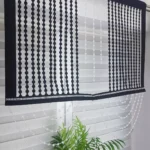 Stylowy panel z koralikami- czarny