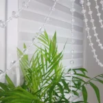 Stylowy panel z koralikami- czarny