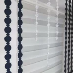 Stylowy panel z koralikami- czarny