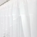 Firana gotowa z zasłonami uszyta w krzyżak