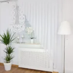 Elegancki zestaw firany oraz panelu ażurowego