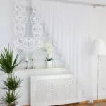 Elegancki zestaw firany oraz panelu ażurowego