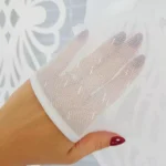 Elegancki zestaw firany oraz panelu ażurowego
