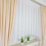 Firana gotowa z koralikami