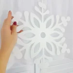 Firana świąteczna z puszystego modnego materiału
