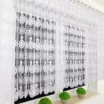 Firana gipiurowa z modnym wzorem 300 x 120cm