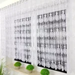 Firana gipiurowa z modnym wzorem 400cm x 120cm