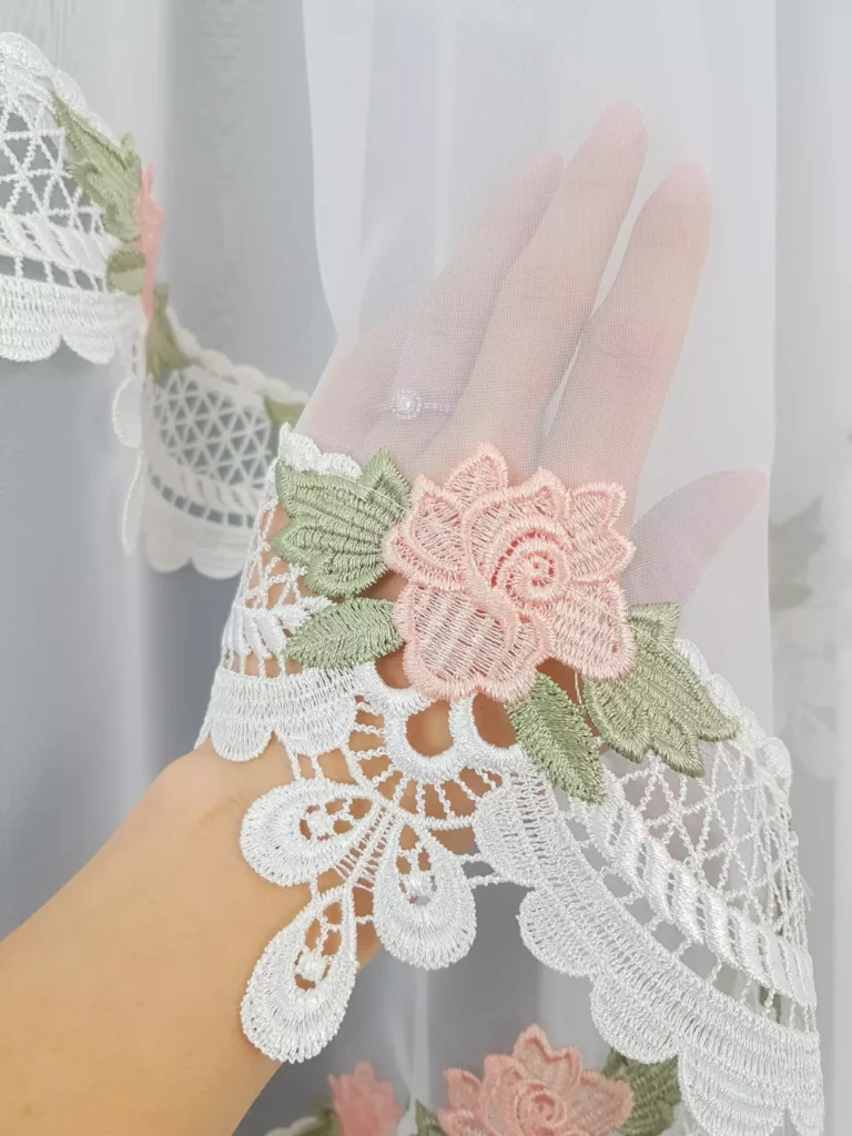 Elegancka Dwuwarstwowa Firana z Gipiurą