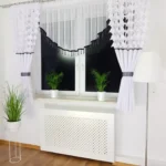 Zestaw okienny z panelem, firana gotowa