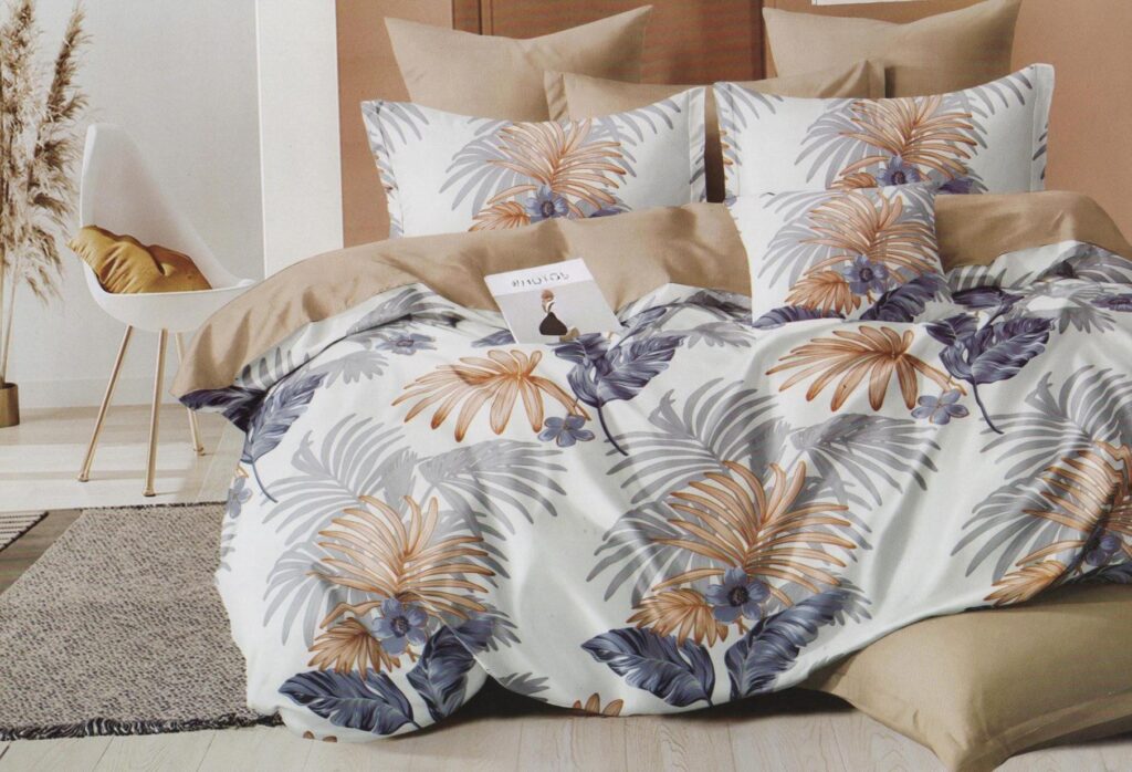 Komplet pościeli monstera bawełna satynowa 160 x 200cm  3 części