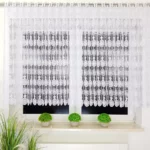 Firana gipiurowa z modnym wzorem 300cm x 160cm