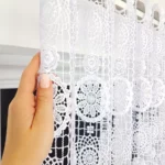 Firana gipiurowa z modnym wzorem 300cm x 160cm
