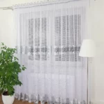 Długa firana z podwójną gipiurą 400cm x 250cm