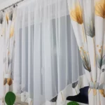 Firana gotowa złote dmuchawce