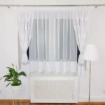 Biała firana z haftem 400x160 cm