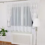 Biała firana z haftem 400x160 cm