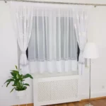 Biała firana z haftem 400x160 cm