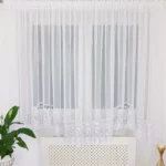 Firana z gipiurą 30cm uszyta w "M"  400x180cm